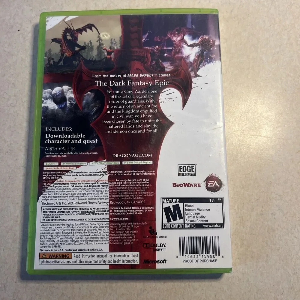 Dragon Age: Origins Awakening -‎ Xbox 360